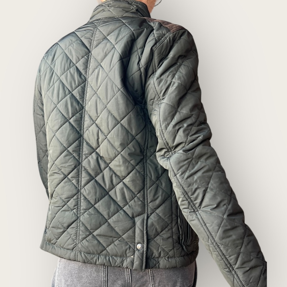 Zara Man Green Puffer Jacket Size M Gem